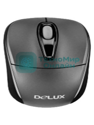 Мышь DELUX DLM-123GB (2.4G тёмно серая),лазерная, беспроводная