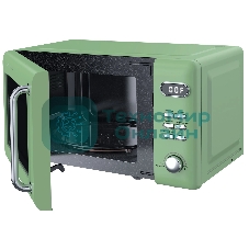 Микроволновая печь TESLER ME-2035 зеленый, 20 л, 700 Вт, переключатели - кнопки, поворотный механизм