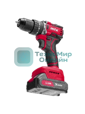 Дрель-шуруповерт MTX CIDS-BL-20, 20 В, 2 Ач, 60 Нм, бесщеточный, ударный