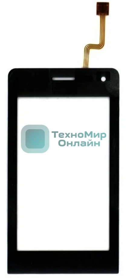 Сенсорное стекло (тачскрин) для LG VIEWTY KU990, черное