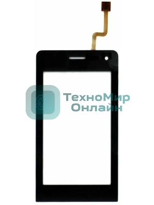 Сенсорное стекло (тачскрин) для LG VIEWTY KU990, черное