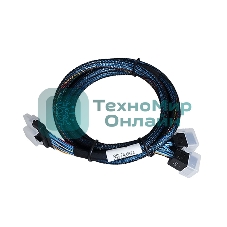 Кабель Amphenol RSL74-B937 Slimline SASx8 (SFF8654) -to- 2 SAS HD x4 (SFF8643 SAS Connections), 100CM, (аналог Broadcom 05-60003-00)