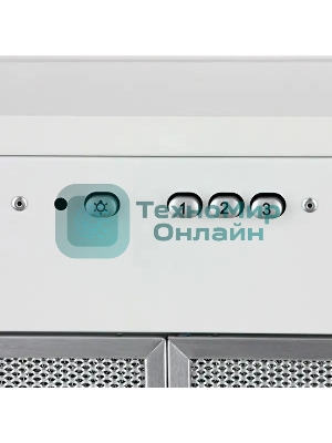 Вытяжка встраиваемая Elikor Flat 72П-650-К3Д белый, 72 см, 650 куб. м/ч, 56 дБ