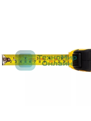 Рулетка Deli DL3799 10мx25мм, Автостоп, ударопрочный корпус, метрическая