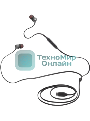 Проводные наушники JBL Tune 310C черный, внутриканальные, USB Type-C