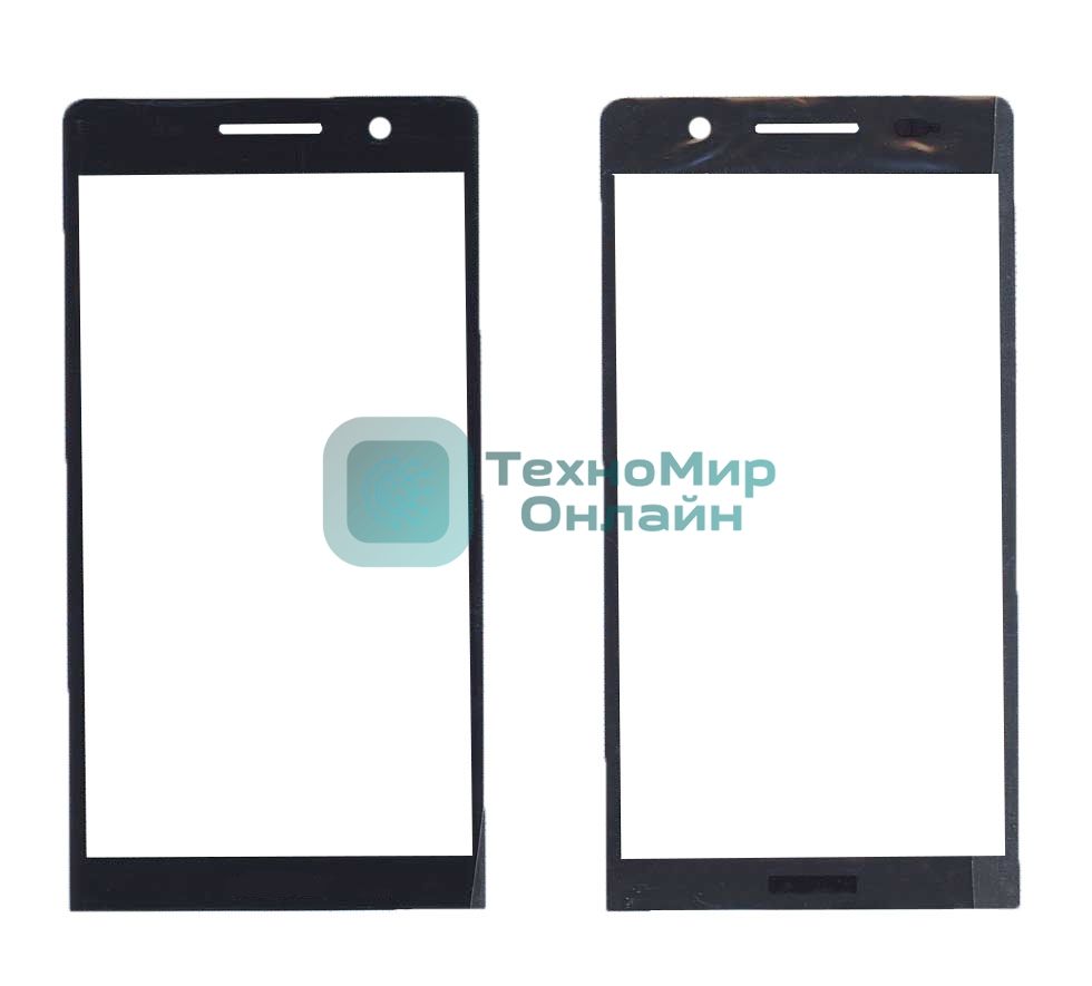 Стекло для Huawei Ascend P6 черное