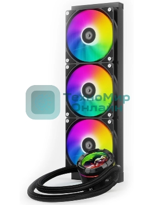 Система жидкостного охлаждения для процессора ID-COOLING SL360 XE черный 120мм алюминий+медь 1800rpm 30db 4-pin 350W