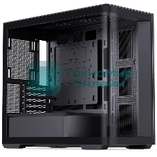 Корпус без блока питания Корпус JONSBO D300 Black MATX без БП, боковая панель из закаленного стекла, mini-ITX, micro-ATX, черный