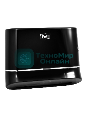 Диспенсер бумажных полотенец Puff 5135Bl, черный, с замком, ABS-пластик