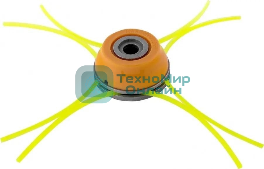 Головка триммерная Denzel универсальная алюминиевый корпус, леска до 4 мм D