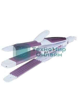 Мультистайлер DELTA LUX DL-0632 белый/сиреневый, 32 мм, 180 °C, 1 режим