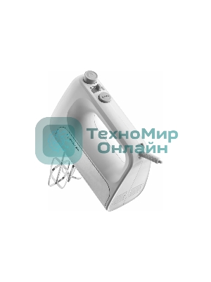 Миксер BRAYER BR1303, 500 Вт, корп.из нерж.стали, 5 режимов, 2 крюка, 2 венчика
