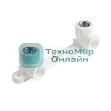 Планка монтажная с водорозетками полипропиленовая PRO AQUA PA280012P 25 х 1/2' ВР для смесителя белая PRO AQUA