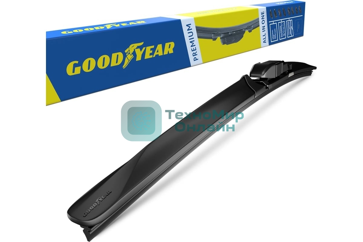 Бескаркасная щетка GOODYEAR GY000437 PREMIUM 17''/43см
