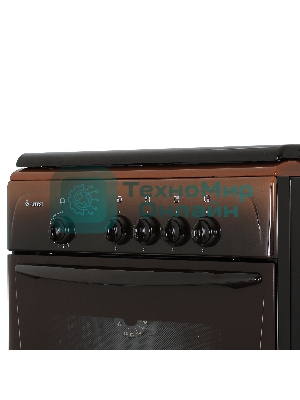 Плита газовая Gefest 1200-С7 К39 коричневый, конфорок 4 шт, духовка 63 л, 60 см x 85 см x 60 см