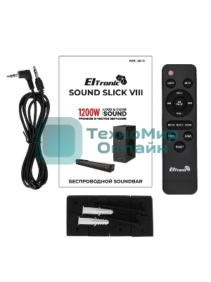 Акустическая система ELTRONIC Саундбар SOUND SLICK 8 (20-11) черный
