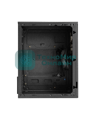 Компьютерный корпус Minitower ExeGate BAA-308MUC-UNS500 (mATX, БП UNS500 с вент. 12см, 1хUSB+1хUSB 3.0+1хTypeC, HD Audio, черный)