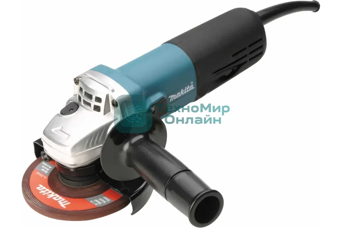 Угловая шлифовальная машина машина Makita 9557HNRK 840Вт 11000об/мин рез.шпин.:M14 d=115мм