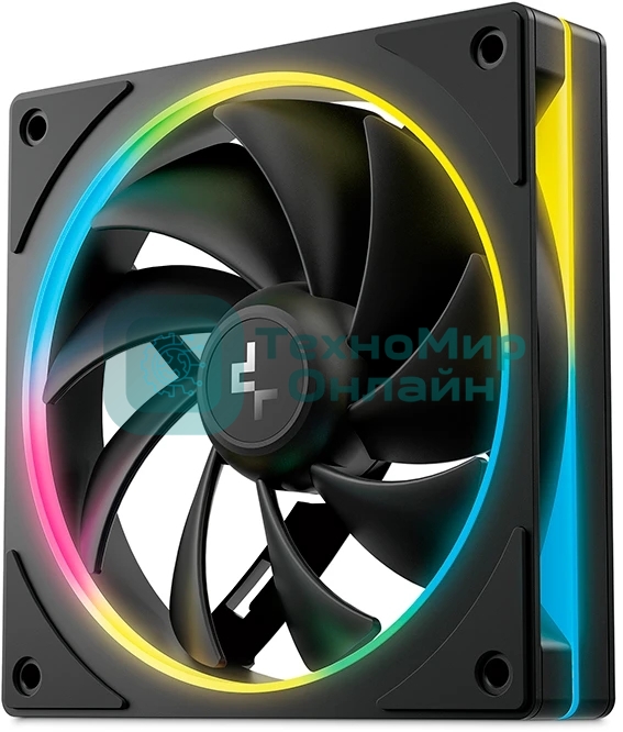 Вентилятор для корпуса Deepcool FL12 SE ARGb 120х120x25 черный 4-pin 28.67дБ (упак.:1шт) (R-FL12SE-BKAPN1-G) Ret