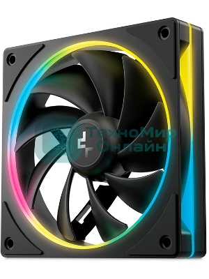 Вентилятор для корпуса Deepcool FL12 SE ARGb 120х120x25 черный 4-pin 28.67дБ (упак.:1шт) (R-FL12SE-BKAPN1-G) Ret