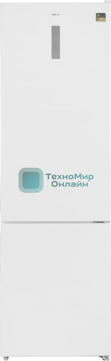 Холодильник Centek CT-1723 белый двухкамерный 254/85 л морозилка снизу, No Frost