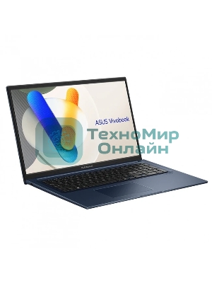 Ноутбук Asus Vivobook 17 X1704VA-AU1017/17.3/IPS/Intel Core 5 120U/16Gb/512Gb/Intel Graphics/Без ОС/синий/2.1kg