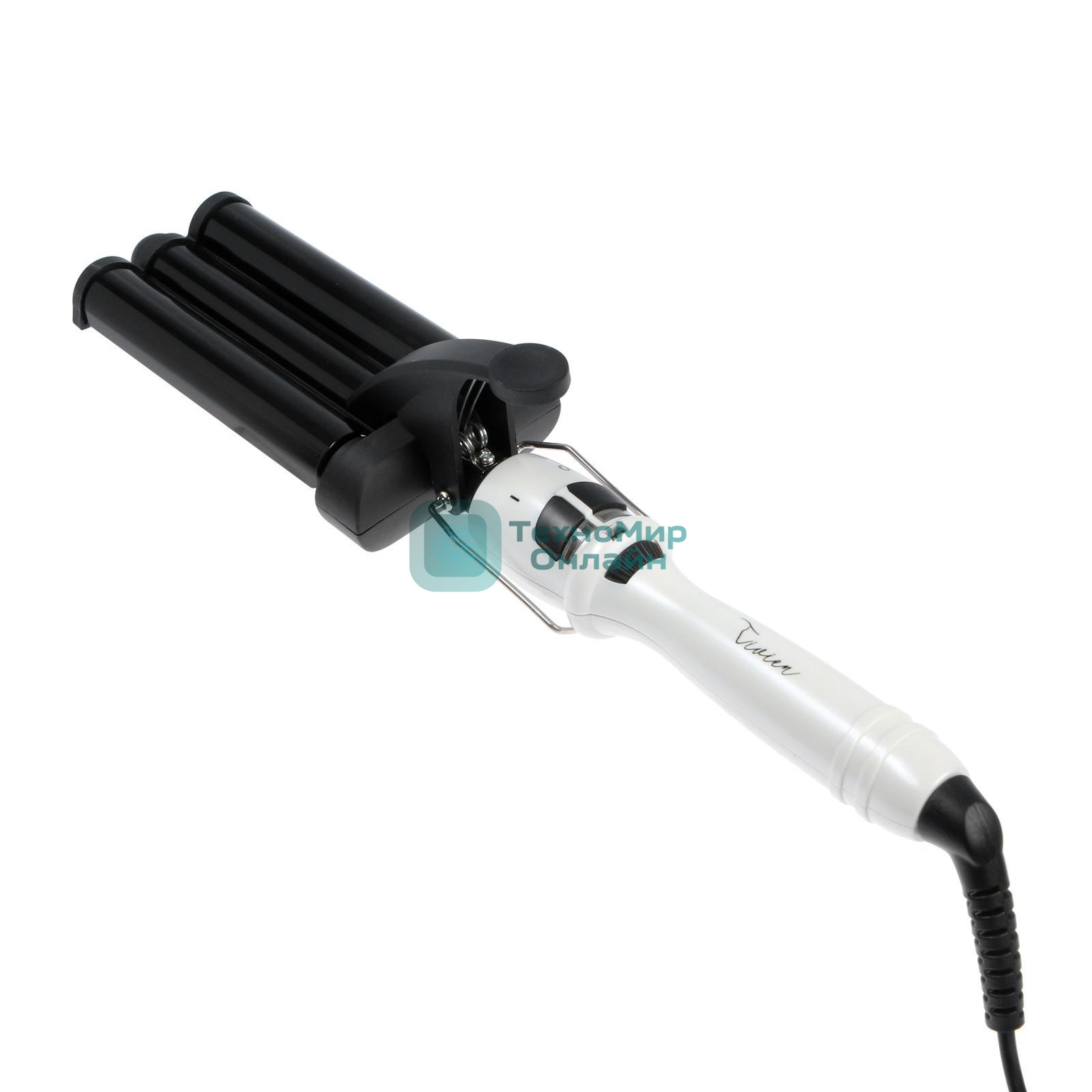 Щипцы для завивки волос Vivien VE-2020 черный/белый, 22 мм, 200 °C, 10 режимов