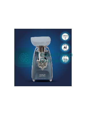 Мясорубка электрическая Аксион М62.03 синий, 2000 Вт, 4.0 кг/мин, реверс, защита от перегрузки, насадки - 6