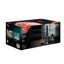 Беспроводной блендер BQ HB600S Black. 600 Вт, 3 в 1 блендер + миксер+ измельчитель