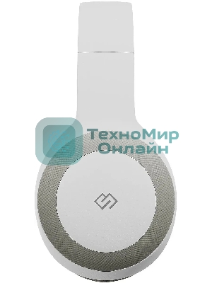 Беспроводные/проводные наушники Digma BT-15 белый/серый, накладные, Bluetooth + проводной, складная конструкция, до 10 ч