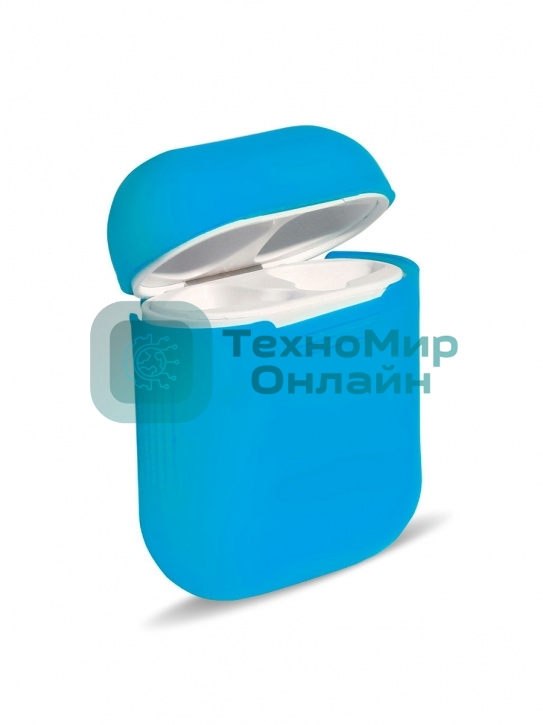 Силиконовый кейс для TWS наушников AirPods, голубой (SBECASE-001S-BU)