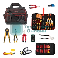 Набор инструментов электрика Rexant 29 предметов