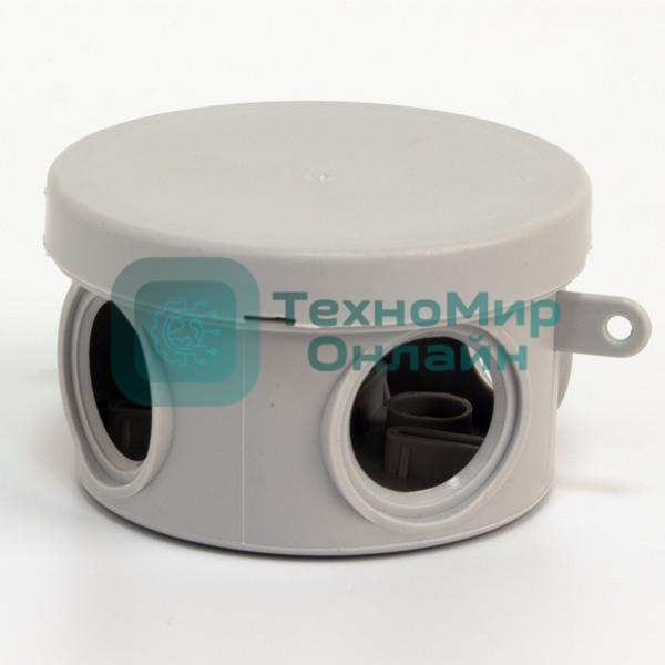 Коробка распределительная TOKOV ELECTRIC ОП 65х40 мм 4 каб. вводов IP54 серый (круг.)