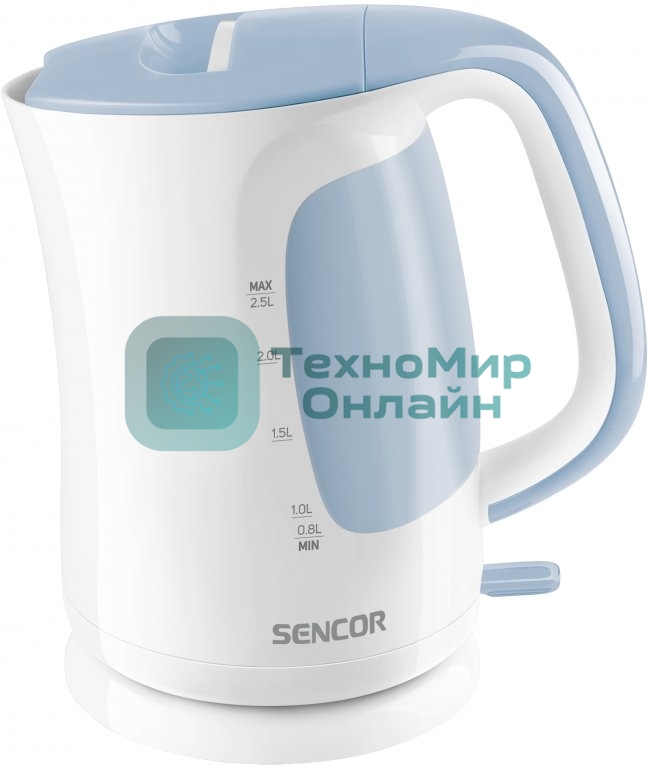 Чайник электрический Sencor SWK 2510WH пластик, 2,5 л, 2200 Вт, белый
