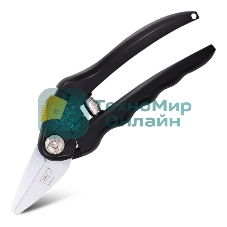 Секатор Deli DL580101 Размер 200 мм. Макс диаметр резки 10 мм. Сталь 55С. Термообработанная поверхность. Полипропиленновая нескользящая ручка.