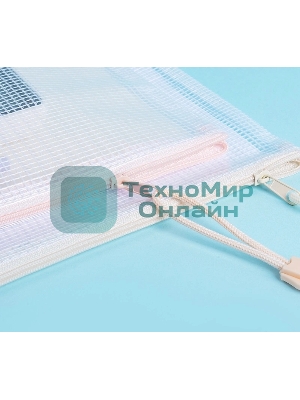 Папка на молнии ZIP Deli Colorful EF281 A5 ПВХ 0.23мм, ассорти, цвет молнии ассорти