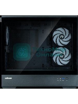 Компьютерный корпус ZALMAN P30 V2, MATX, черный, WINDOW, 2x3.5