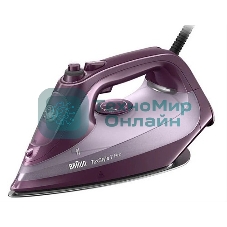 Утюг Braun SI7181VI сиреневый/фиолетовый, 3100 Вт, 50 г/мин, 230 г/мин, 300 мл