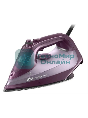 Утюг Braun SI7181VI сиреневый/фиолетовый, 3100 Вт, 50 г/мин, 230 г/мин, 300 мл