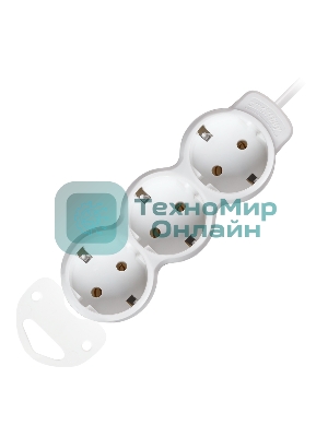 Удлинитель Smartbuy (SBE-16-3-05m-Z) 3 гн х 5,0 м белый