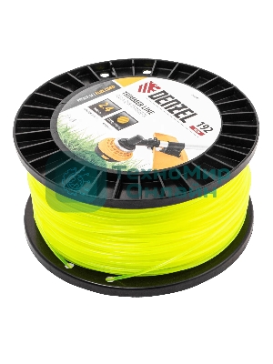 Леска для триммера Denzel круглая, 2,4мм х 192м, на DIN катушке FLEX CORD