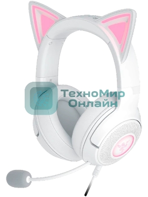 Гарнитура Razer Kraken Kitty V2 Белый, проводная, USB, подсветка