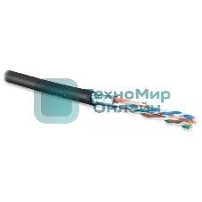 Кабель витая пара Bion BCL-F5480-381 F/UTP, кат.5e, 4x2x0,48 мм AWG 24, медь, одножильный, PE, для внешней прокладки, 305м, черный