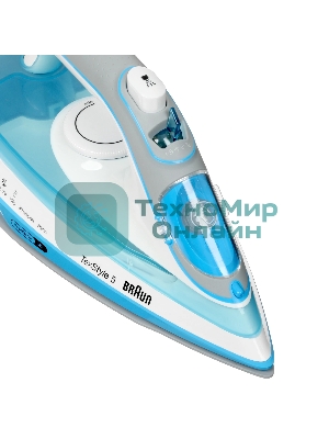 Утюг Braun SI5006BL белый/голубой, 2600 Вт, 50 г/мин, 180 г/мин, 300 мл