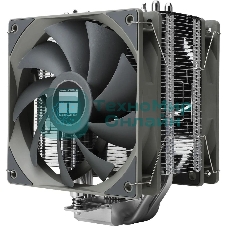 Кулер для процессора Thermalright Assassin Spirit 120 V2 серебристый/черный/серый (4-pin PWM, 154мм, Al/Cu, 4x6мм, 1x120мм, 66.17CFM, 25.6dBA, 1500RPM, S: 1851/1700/1200/115X, AM5/AM4)