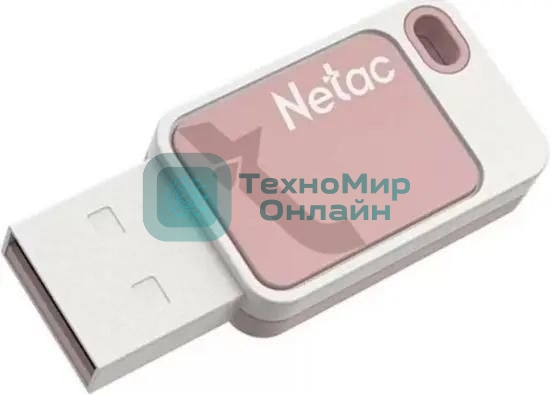 Флешка USB Netac UA31 (NT03UA31N-016G-20P), 16Gb, USB 2.0, R/W 110/45, розовый/белый