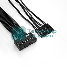 Компьютерный корпус Miditower ExeGate AA-440-UNS500 (ATX, БП UNS500 с вент. 12см, 2*USB, аудио, черный)