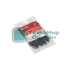 Хомут кабельный 2.5х100 нейл. черный (уп. 100 шт) EKF plc-cb-2.5x100