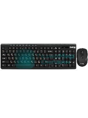 Комплект клавиатура+мышь Dialog Pointer KMROP-4020U беспроводной, USB, 1600 DPI, чёрный