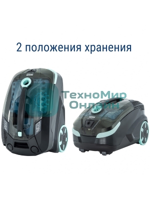 Пылесос моющий Thomas DRYBOX AMFIBIA FAMILY черный/бирюзовый, 325/1700 Вт, уборка влажная/сухая, пылесборник контейнер 2.6 л